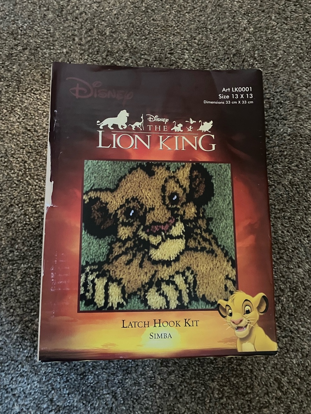 Disney The Lion King Simba Latch Hook New